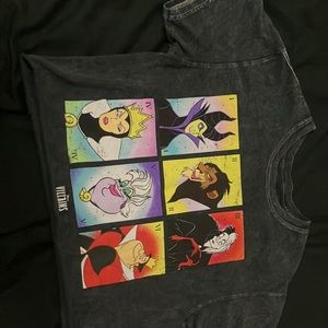 Villains cropped Disney shirt size small